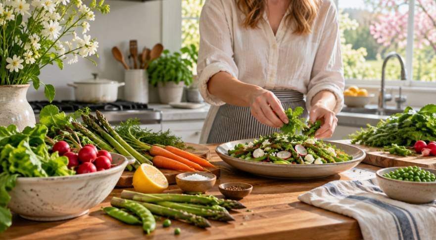Fresh Spring Vegetables Take Center Stage