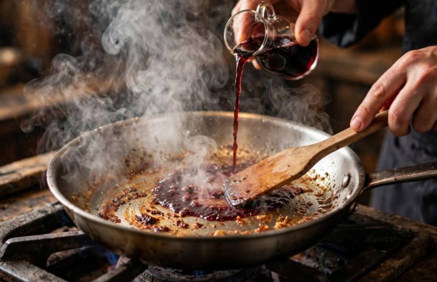 How to Deglaze a Pan: Turn Stuck Bits Into Rich Pan Sauces