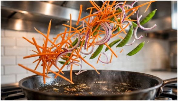 Sautéing: Direct Kinetic Energy and Rapid Evaporation